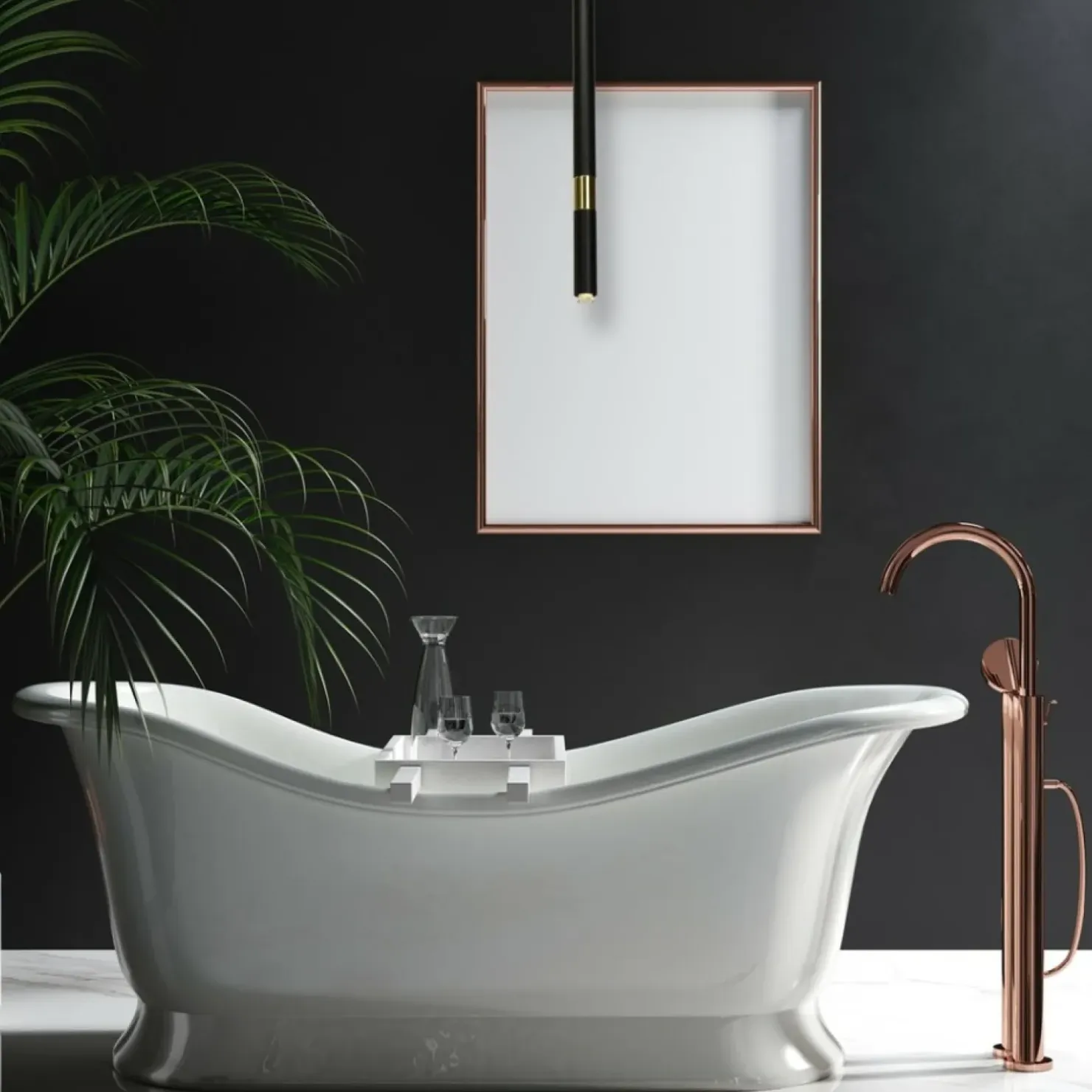 Best Sale Sklep Kaja Czarno-złota tuba, punktowa lampa wisząca MLP6333 z serii MONZA | Kaja Oświetlen