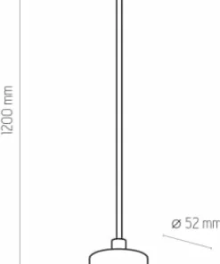 Czarno-złota tuba wisząca do szyny 3-fazowej TK 4403 TRACER | Kaja*Sklep Kaja Outlet
