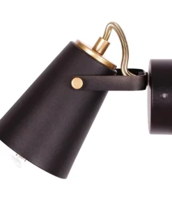 Czarno-złoty kinkiet w stylu industrialnym K-8114 z serii NOKA | Kaja*Sklep Kaja Shop