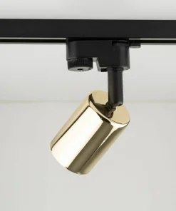 Czarno-złoty reflektor do szyny jednofazowej TK 4921 TRACER | Kaja*Sklep Kaja Outlet