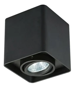 Czarny downlight natynkowy GU10 20039-BK QUADRY SL 1 | Kaja*Sklep Kaja Store