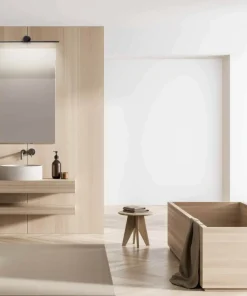 Czarny kinkiet do łazienki 40cm 6W LP-777/1W M BK z serii MODERN SLIM*Sklep Kaja Best