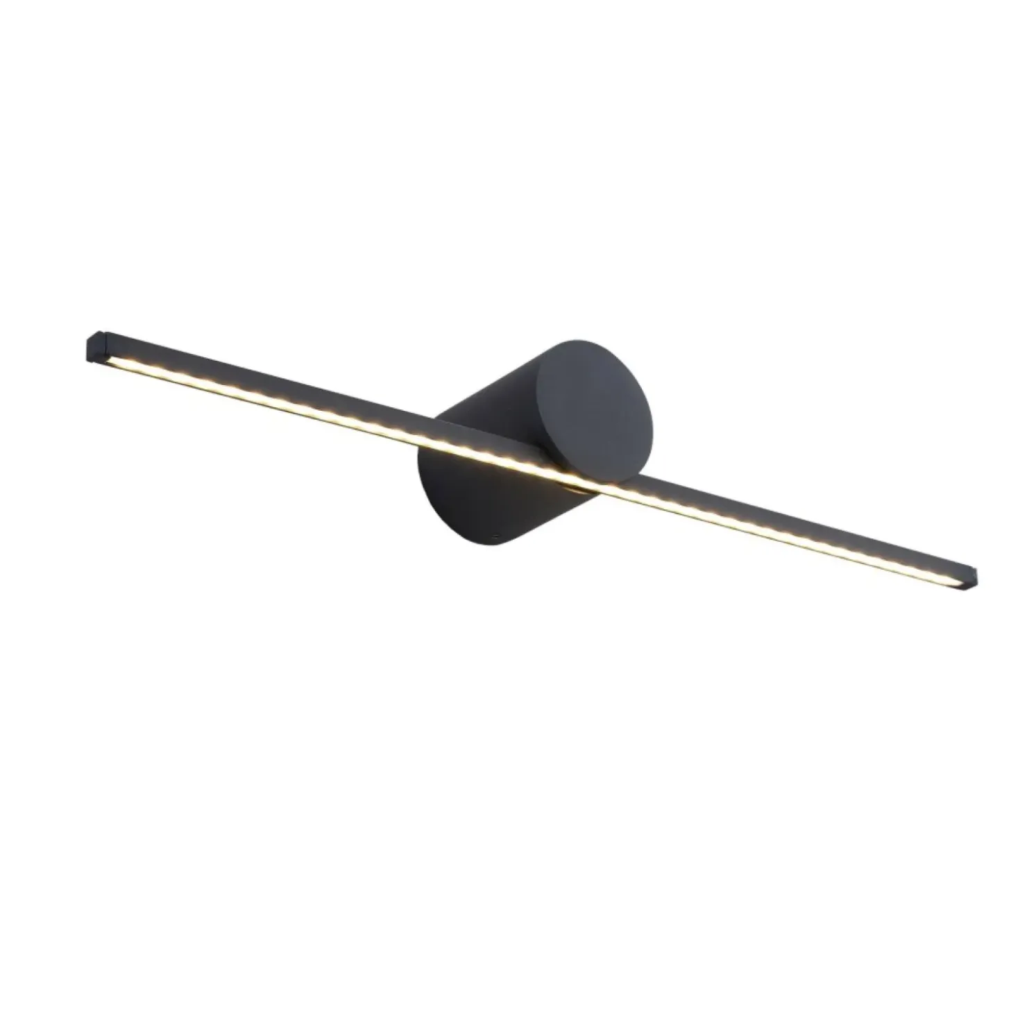 Czarny kinkiet do łazienki 40cm 6W LP-777/1W M BK z serii MODERN SLIM*Sklep Kaja Best
