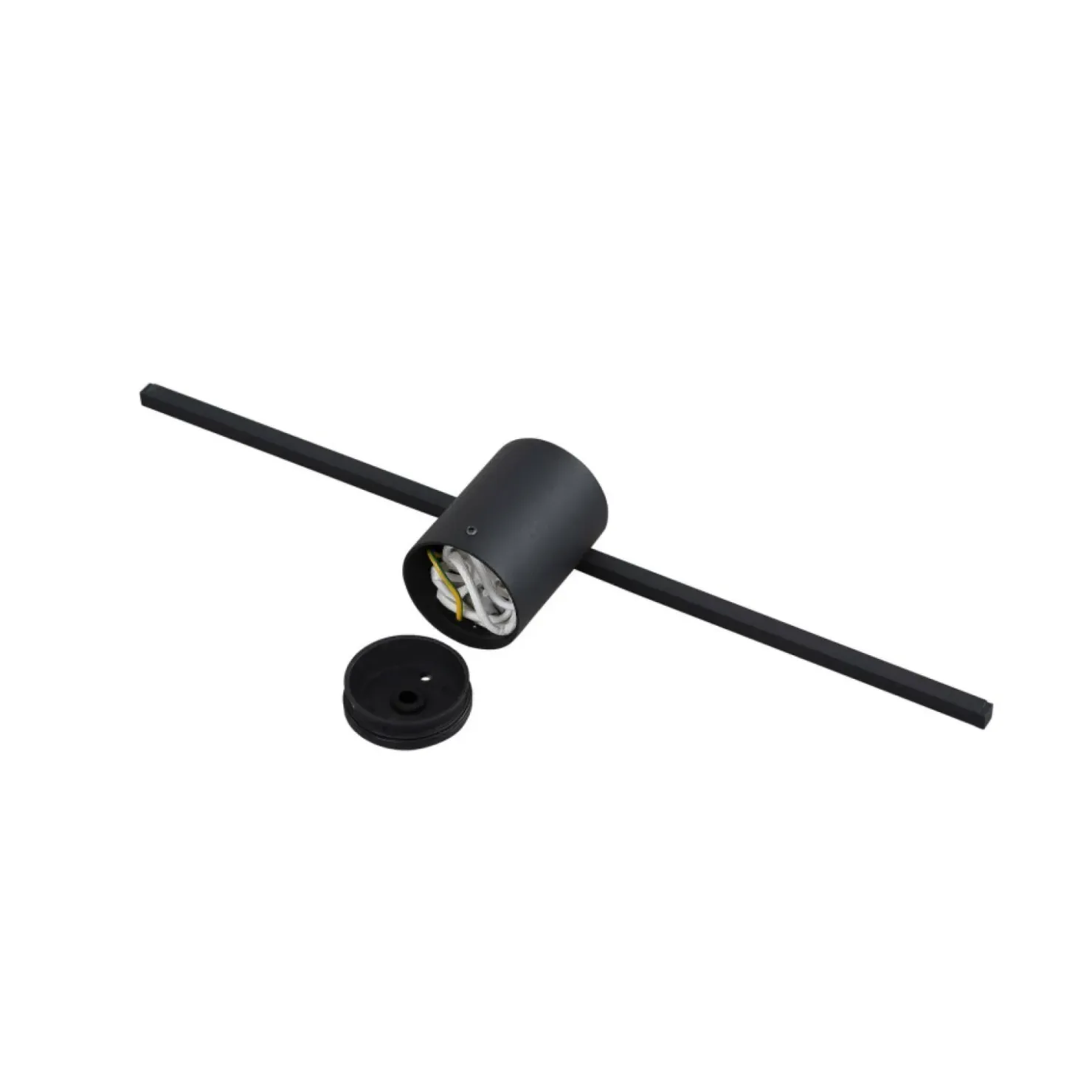 Czarny kinkiet do łazienki 40cm 6W LP-777/1W M BK z serii MODERN SLIM*Sklep Kaja Best