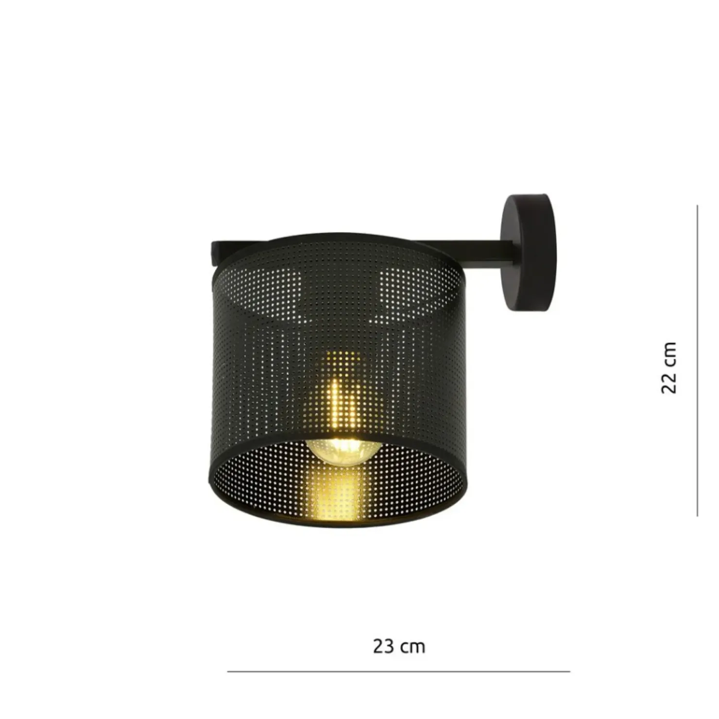 kinkiet z perforowanym abażurem 1143/K1 JORDAN | Kaja*Sklep Kaja Flash Sale