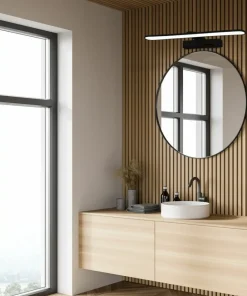 Czarny, ledowy kinkiet ścienny, nad lustro ML5615 z serii SPLASH | Kaja Oświetle*Sklep Kaja Outlet