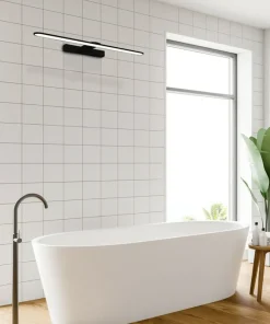 Czarny, ledowy kinkiet ścienny, nad lustro ML5615 z serii SPLASH | Kaja Oświetle*Sklep Kaja Outlet
