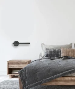 Czarny, ledowy kinkiet do powieszenia przy łóżku ML6348 z serii SYDNEY | Kaja Oś*Sklep Kaja Sale