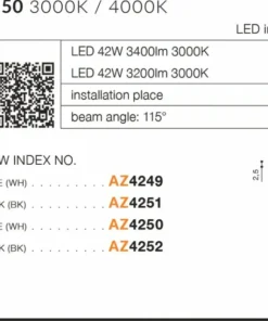 Czarny okrągły klasyczny plafon LED 3000K AZ4251 MALTA | Kaja*Sklep Kaja Hot