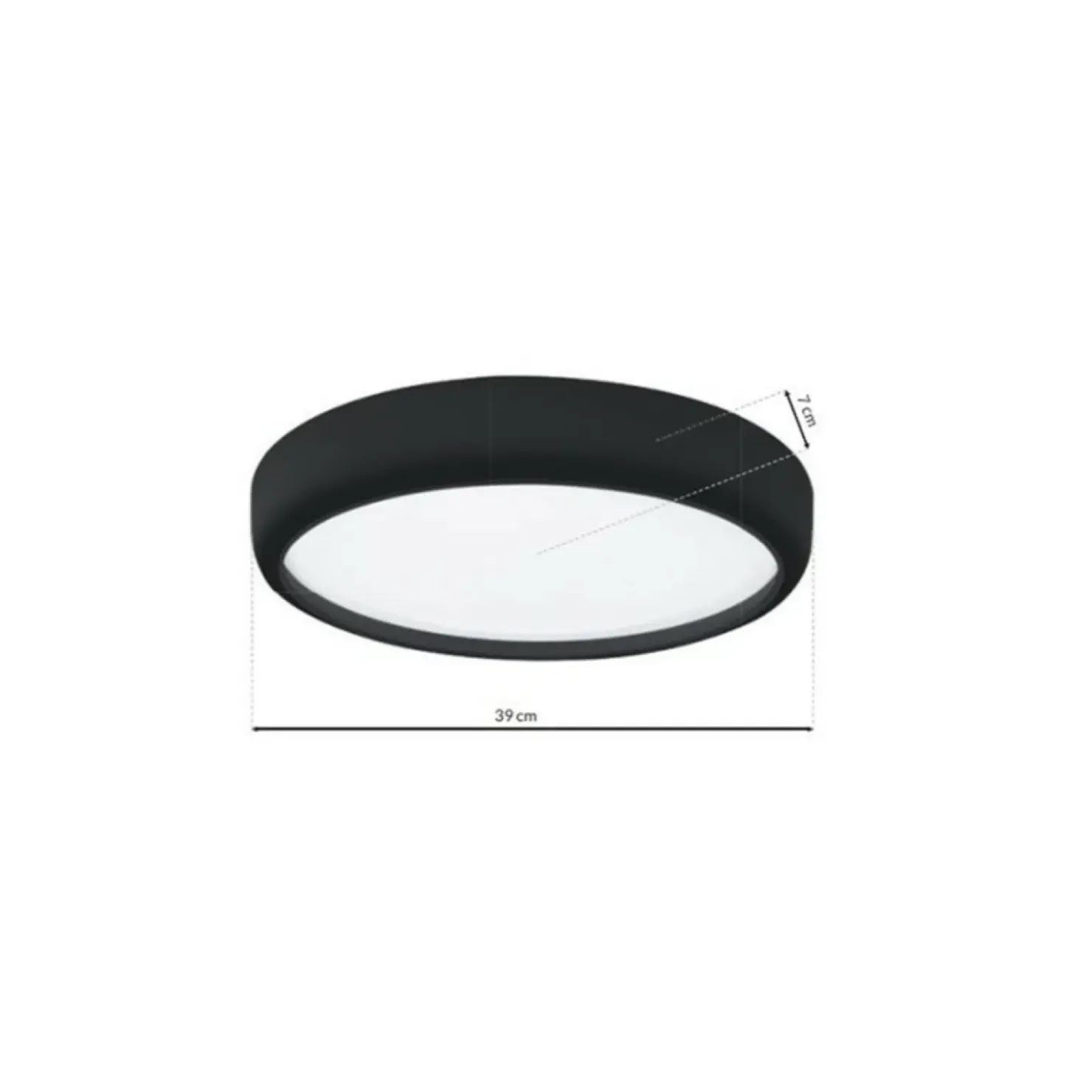 Czarny plafon sufitowy, wbudowany LED 36W ML6394 z serii GEA | Kaja Oświetlenie*Sklep Kaja Fashion