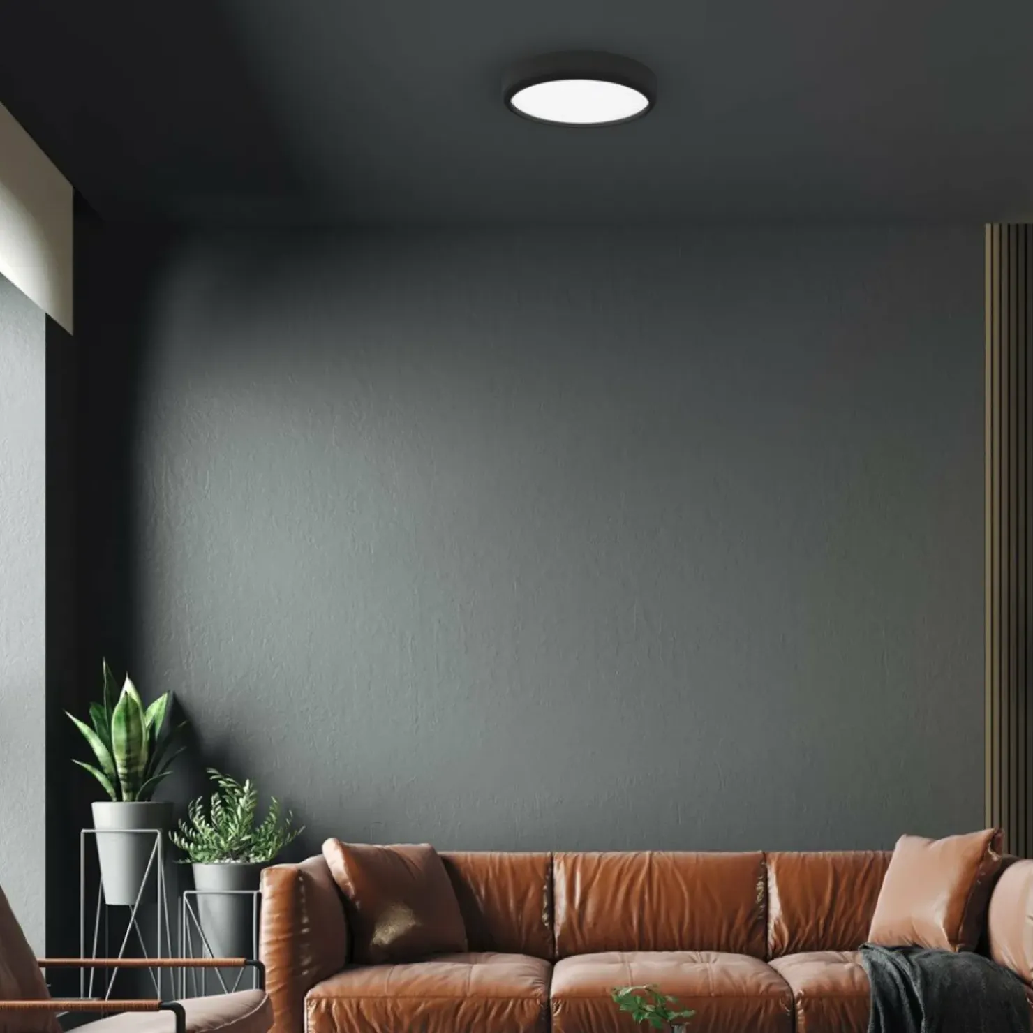 Czarny plafon sufitowy, wbudowany LED 36W ML6394 z serii GEA | Kaja Oświetlenie*Sklep Kaja Fashion
