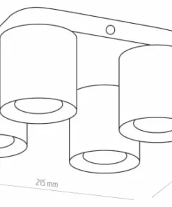 plafon z tubami GU10 TK 3412 VICO BLACK | Kaja Oświetlenie*Sklep Kaja Cheap