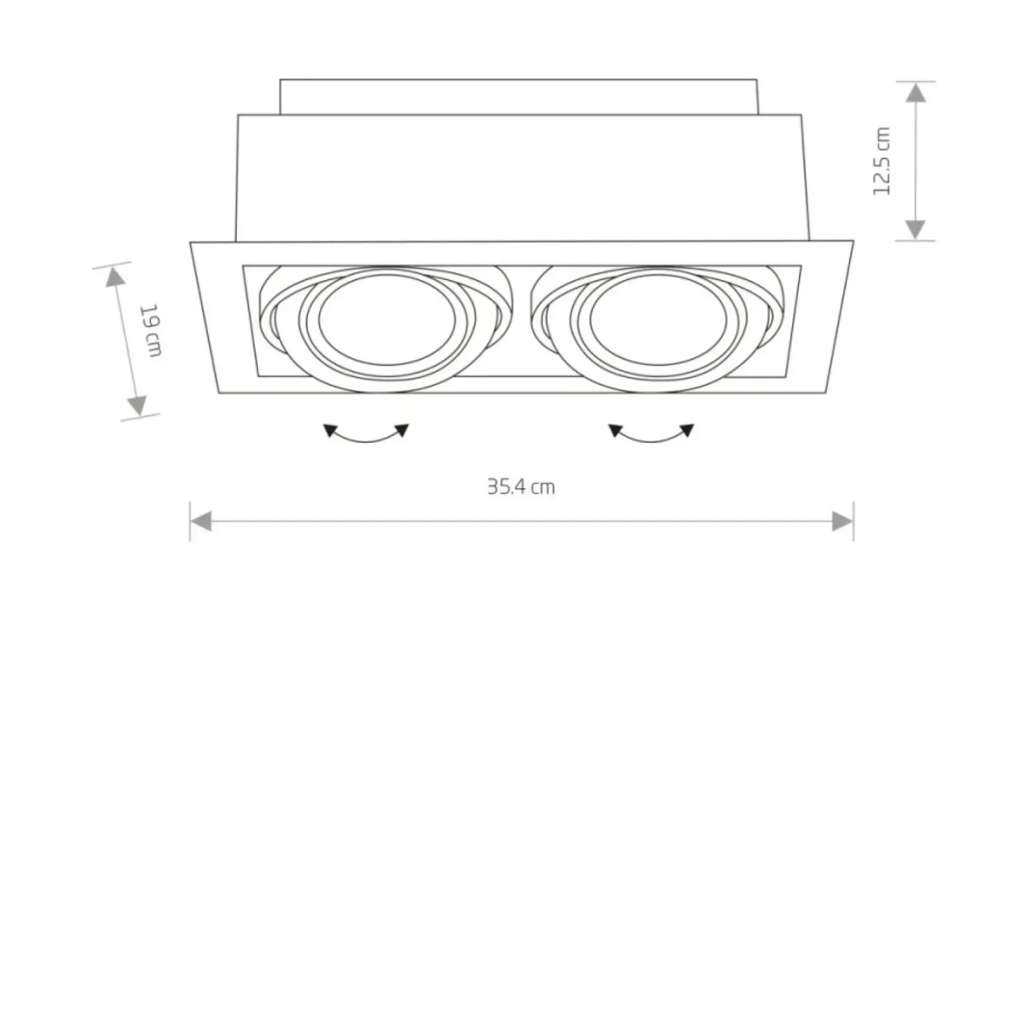 , podwójny downlight, oprawa podtynkowa 9570 | Kaja Oświetlenie*Sklep Kaja Online