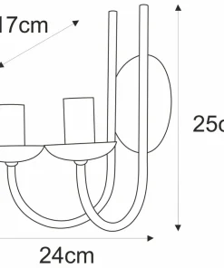 , podwójny kinkiet, styl industrialnym K-4973 | Kaja Oświetlenie*Sklep Kaja Best