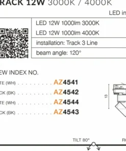 reflektor LED do szyny trójfazowej AZ4542 MONA | Kaja*Sklep Kaja Best