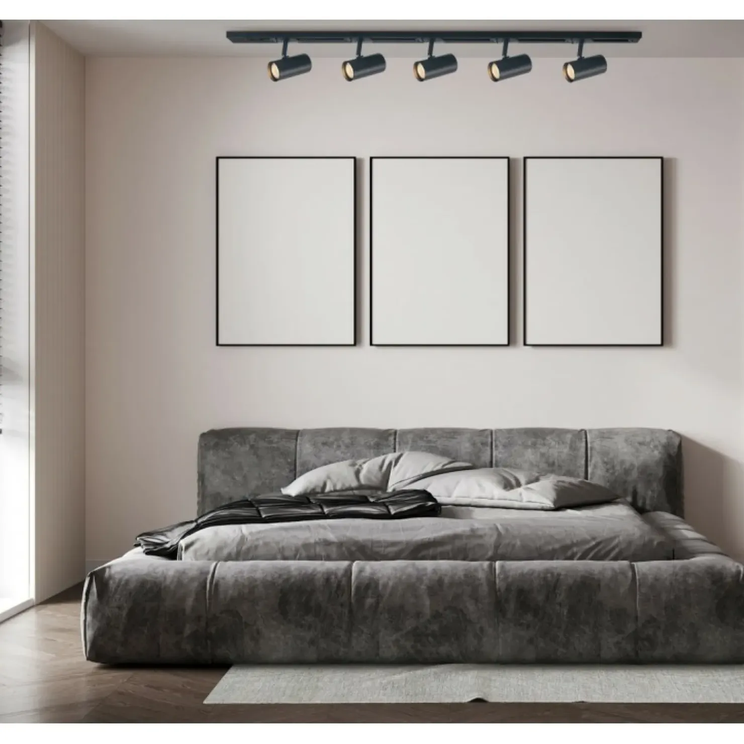 Czarny szynoprzewód zestaw 1,5m 920221-5-BL-SET - MARVI TR FREDRIK*Sklep Kaja Best Sale