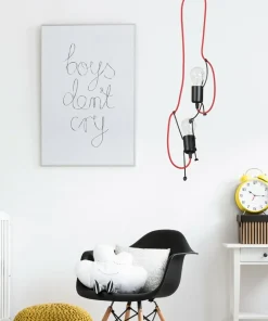 Shop Sklep Kaja Czerwona lampa wisząca o nietuzinkowym kształcie 537/2 | Kaja czerwony