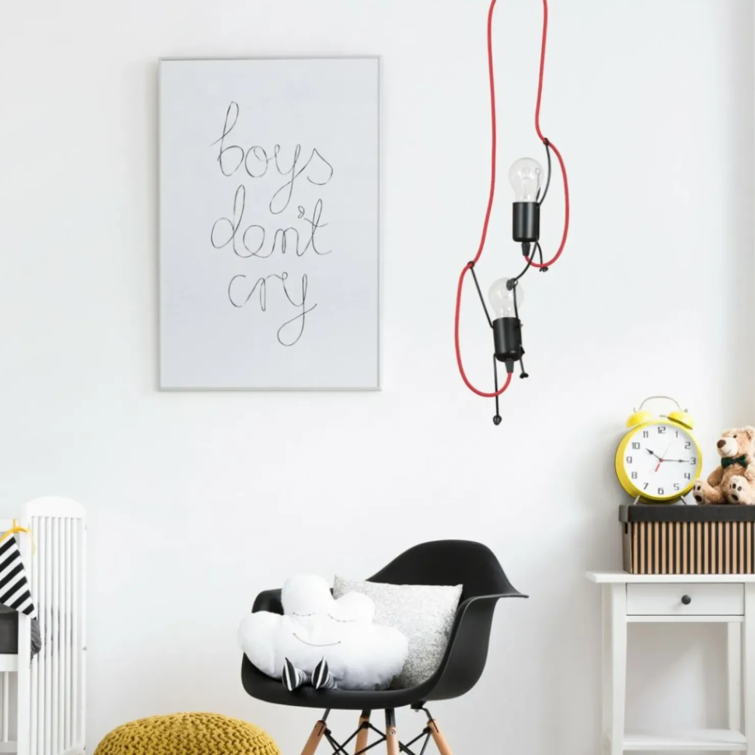 Shop Sklep Kaja Czerwona lampa wisząca o nietuzinkowym kształcie 537/2 | Kaja czerwony