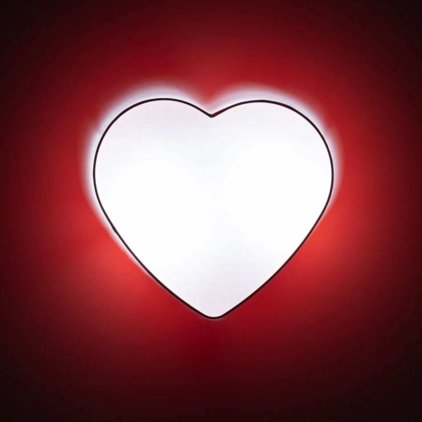 Discount Sklep Kaja Czerwono-biała lampa sufitowa, kształt serca TK 10777 z serii HEART