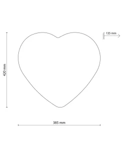Discount Sklep Kaja Czerwono-biała lampa sufitowa, kształt serca TK 10777 z serii HEART