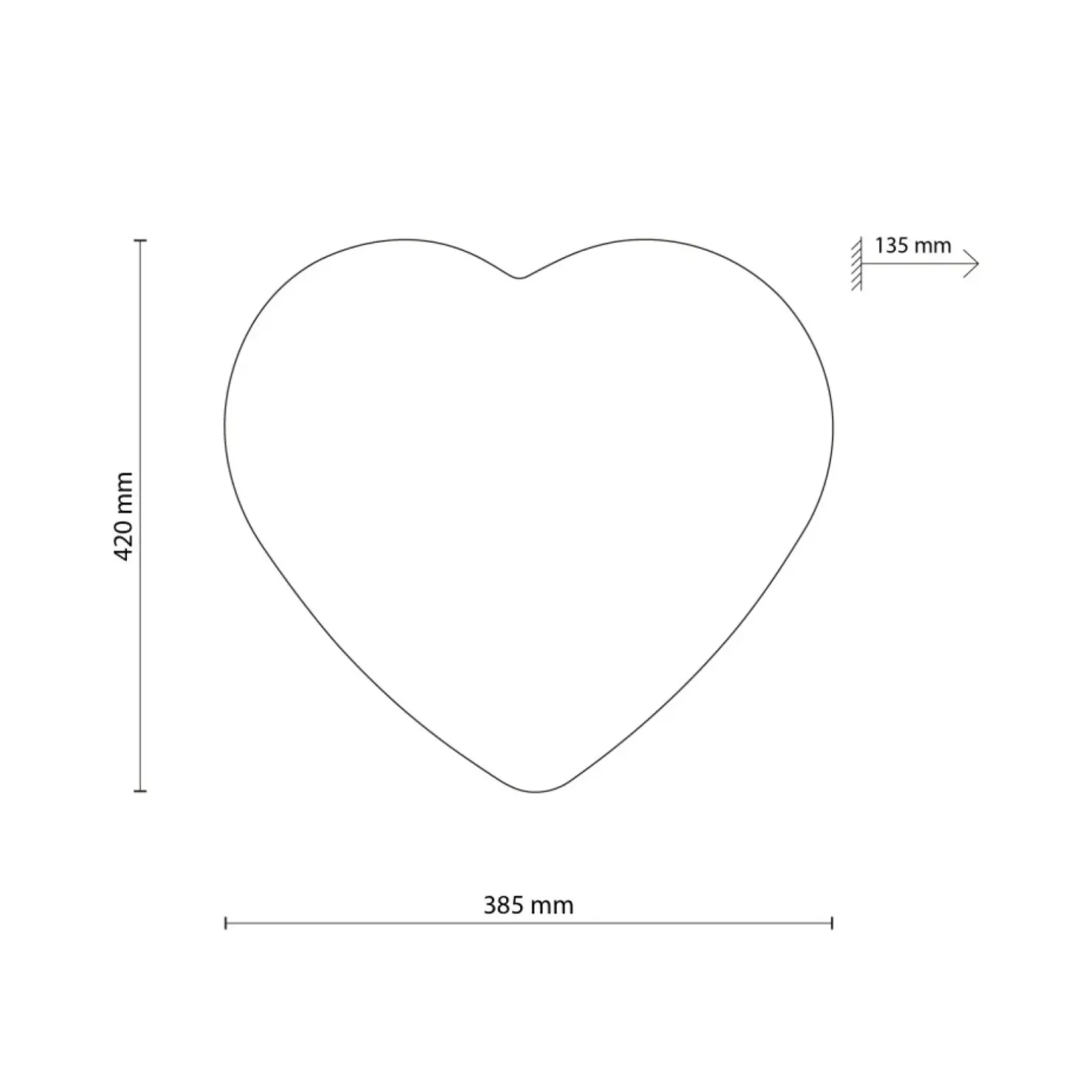 Discount Sklep Kaja Czerwono-biała lampa sufitowa, kształt serca TK 10777 z serii HEART