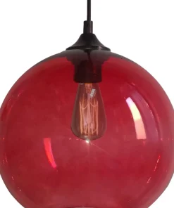 Sale Sklep Kaja klosz na czarnym przewodzie 31-21410 EDISON | Kaja czerwony