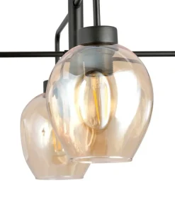 Clearance Sklep Kaja Czteropunktowa, czarna lampa sufitowa 1165/4 LUKKA | Kaja Oświetlenie