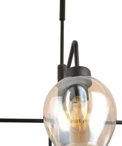 Clearance Sklep Kaja Czteropunktowa, czarna lampa sufitowa 1165/4 LUKKA | Kaja Oświetlenie