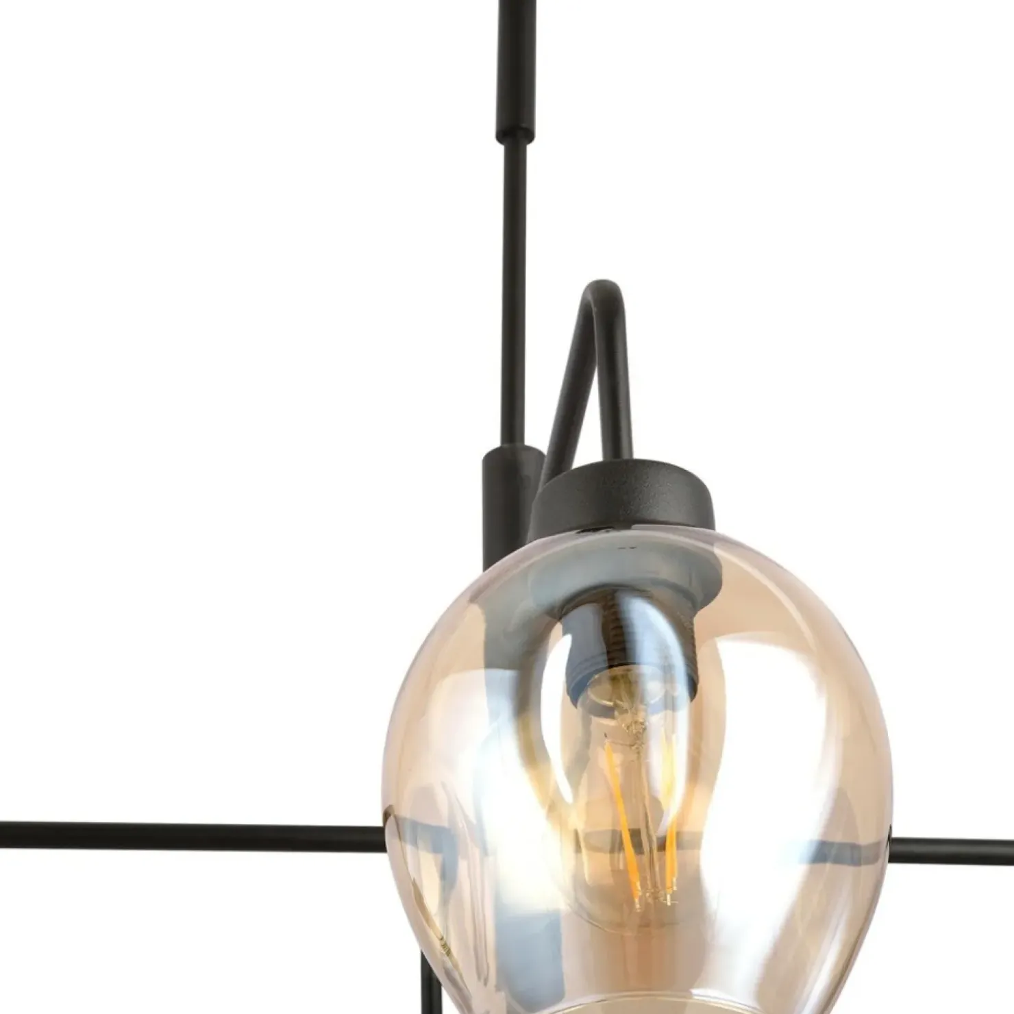 Clearance Sklep Kaja Czteropunktowa, czarna lampa sufitowa 1165/4 LUKKA | Kaja Oświetlenie