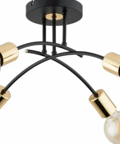Shop Sklep Kaja Czteroramienna, loftowa lampa sufitowa bez kloszy AL 63136 z serii DANEL | Kaja