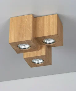 Fashion Sklep Kaja Dębowa, designerska lampa sufitowa plafon 2576374 WOODDREAM | Kaja dąbolejowany