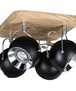 Clearance Sklep Kaja Dębowa lampa sufitowa z reflektorami 5133474 BALL WOOD | Kaja