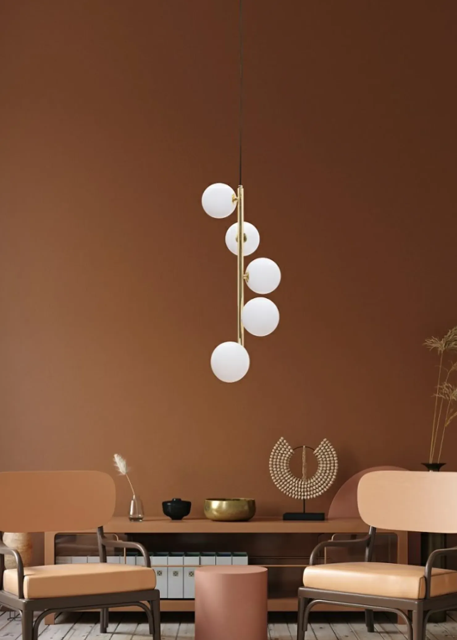 Outlet Sklep Kaja Dekoracyjna, czarno-złota lampa wisząca do jadalni 5648 z serii ALI