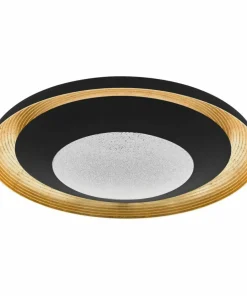 Best Sklep Kaja Dekoracyjna, czarno-złota lampa LED 98527 CANICOSA | Kaja Oświetlenie