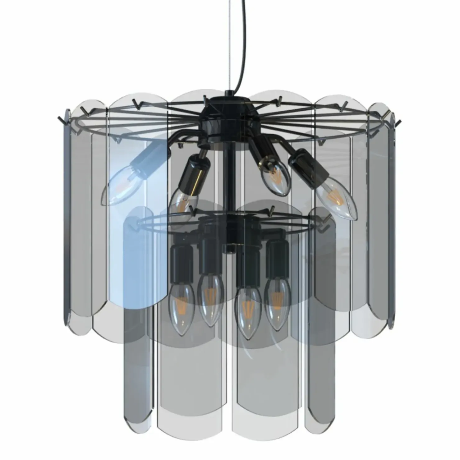 Sale Sklep Kaja Dekoracyjna, elegancka lampa wisząca MD3523-8M-EBCN NIRA | Kaja
