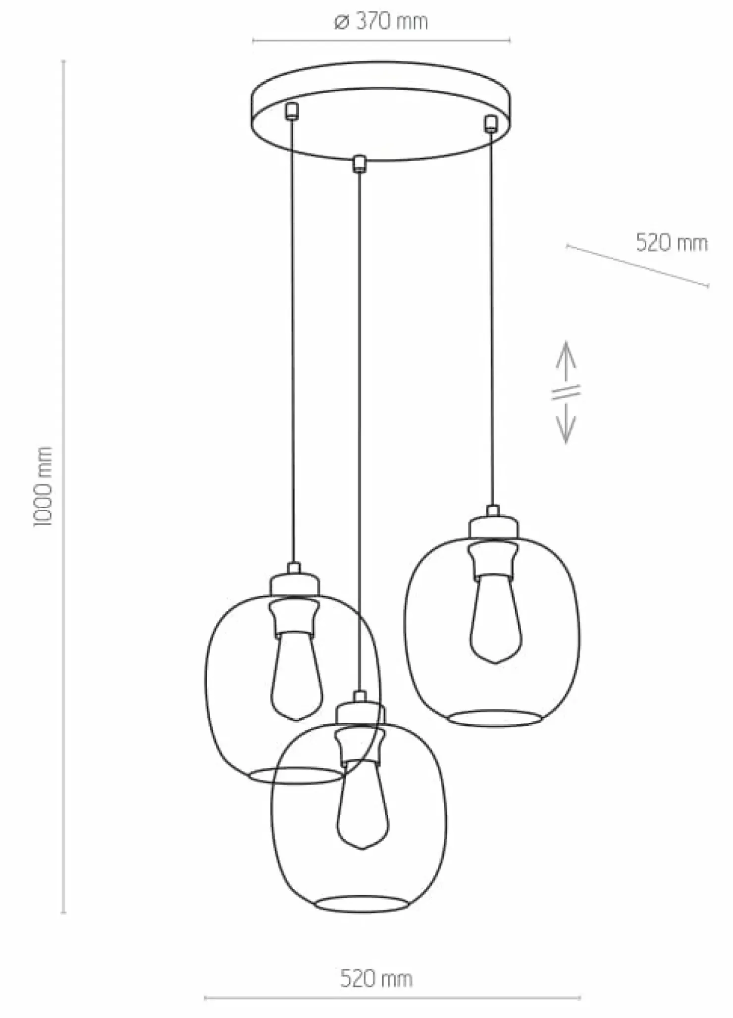 Hot Sklep Kaja Dekoracyjna, kolorowa lampa wisząca TK 3184 ELIO | Kaja Oświetlenie