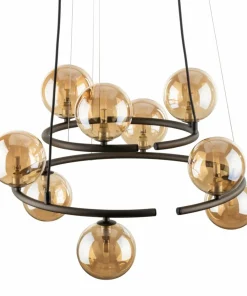 Cheap Sklep Kaja Dekoracyjna lampa, bursztynowe klosze TK 6587 ANABELLE BROWN | Kaja