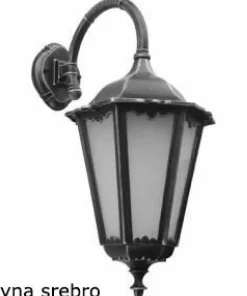 Dekoracyjna lampa elewacyjna, czarna K 3012/1/BD z serii RETRO MAXI | Kaja Oświe*Sklep Kaja Discount