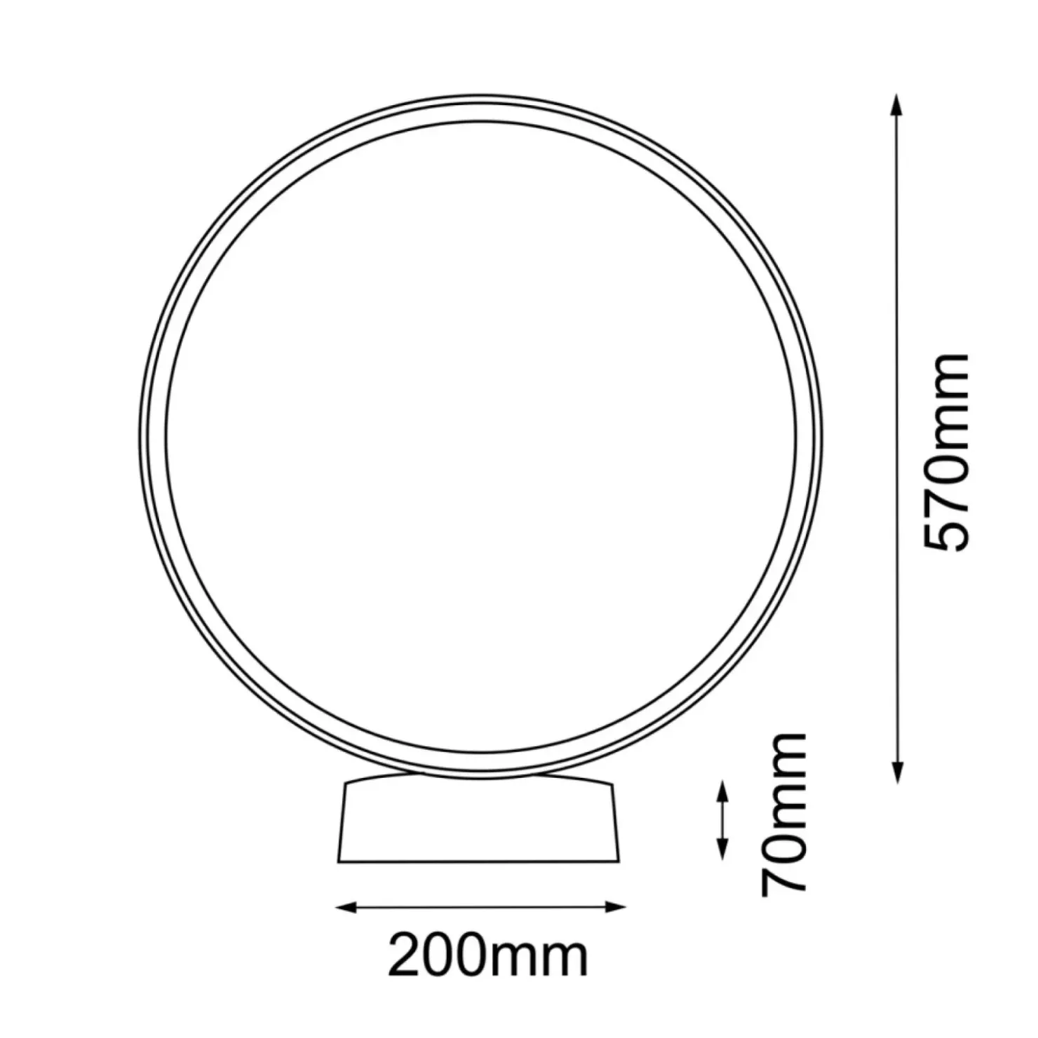 Dekoracyjna lampa ogrodowa ⌀64cm 3000K ANT 9912 ABIRA | Kaja*Sklep Kaja New