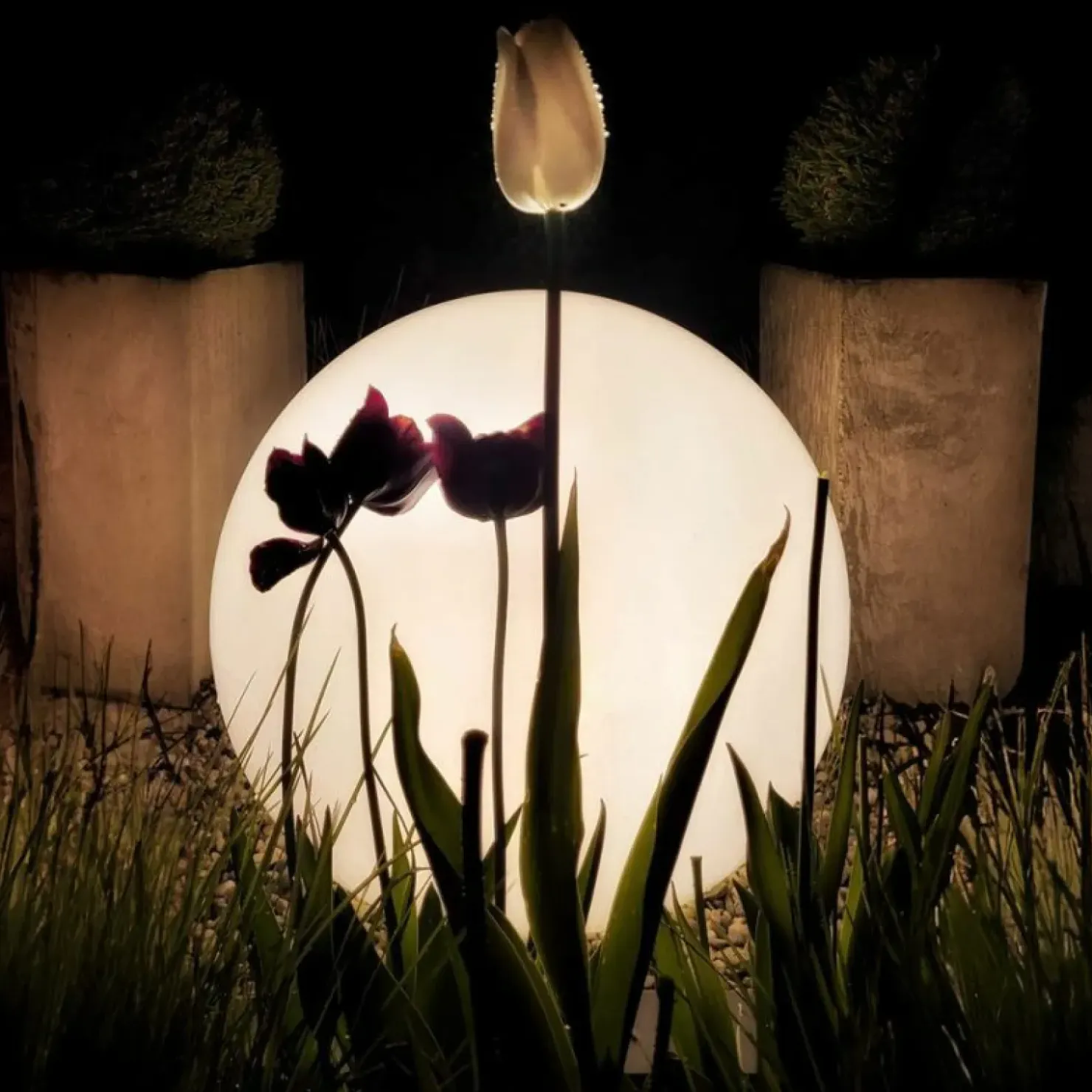 Dekoracyjna lampa ogrodowa kula ⌀30cm EKO0457 GLOBO | Kaja Oświetlenie*Sklep Kaja Online