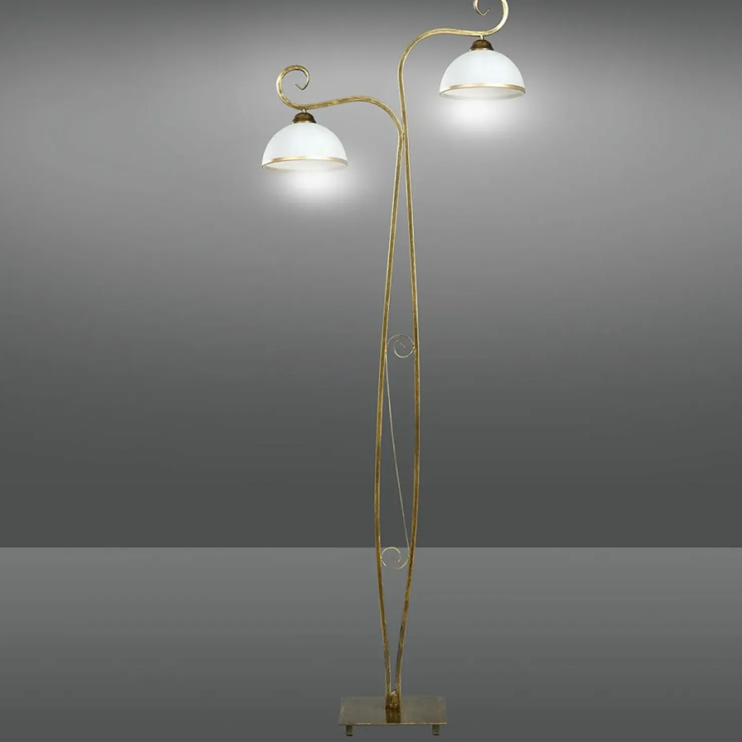 Dekoracyjna lampa podłogowa w stylu retro 149/LP2 WIVARA | Kaja*Sklep Kaja Cheap