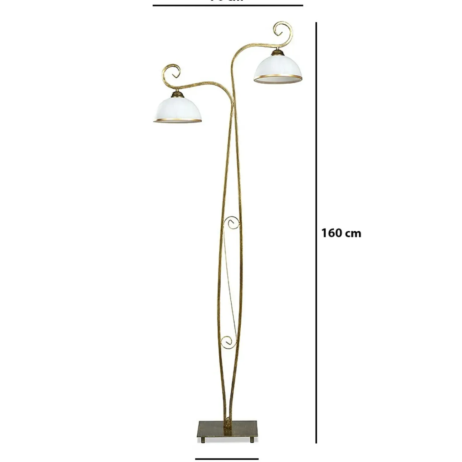 Dekoracyjna lampa podłogowa w stylu retro 149/LP2 WIVARA | Kaja*Sklep Kaja Cheap