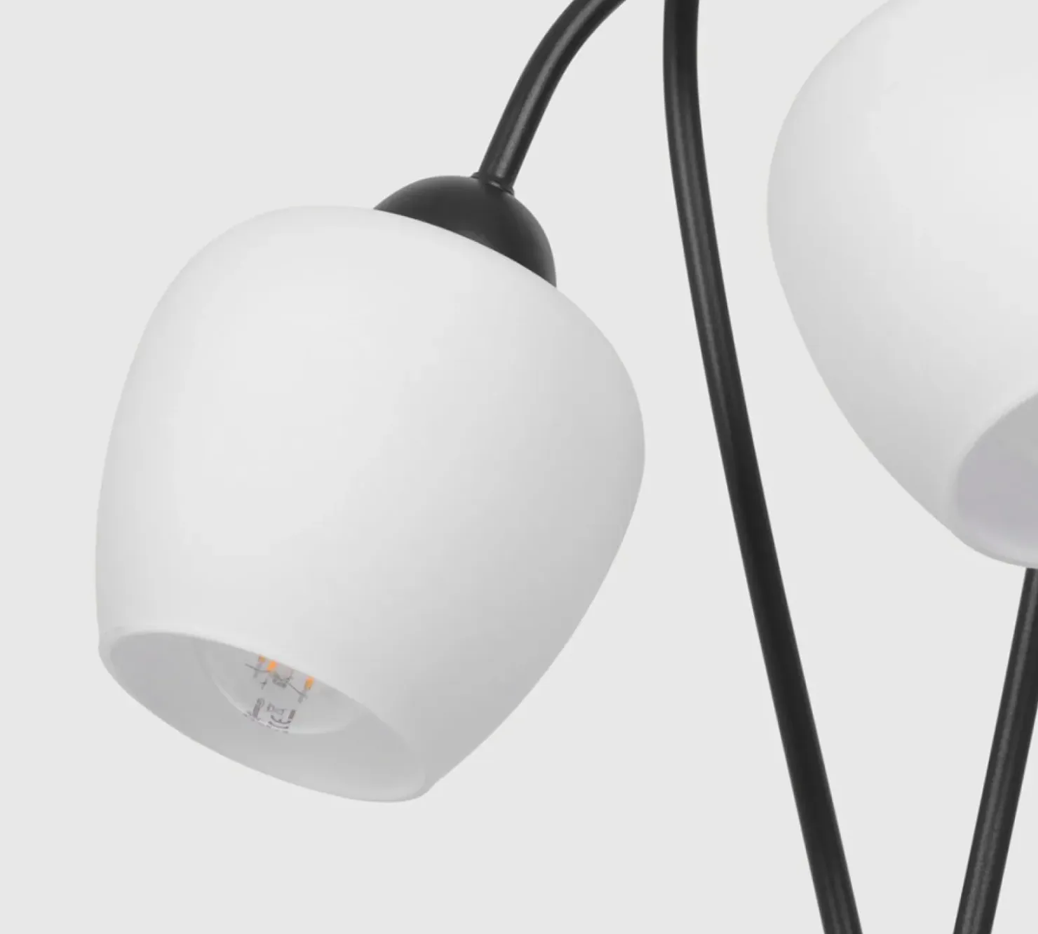 Dekoracyjna lampa podłogowa z białymi kloszami K-5188 z serii BELLA*Sklep Kaja Best Sale