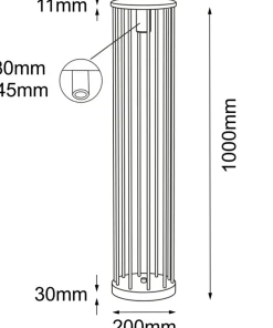 Dekoracyjna lampa stojąca do ogrodu 100cm ANT 9907 HAGI | Kaja*Sklep Kaja Outlet