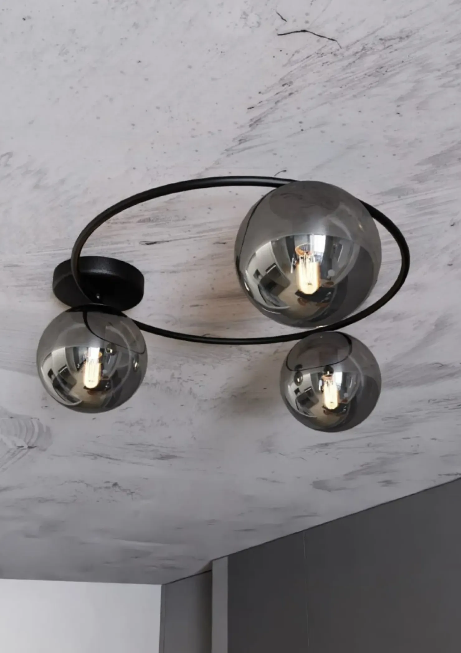 Store Sklep Kaja Dekoracyjna lampa sufitowa na bazie okręgu 1256/3 z serii SOPRA | Kaja