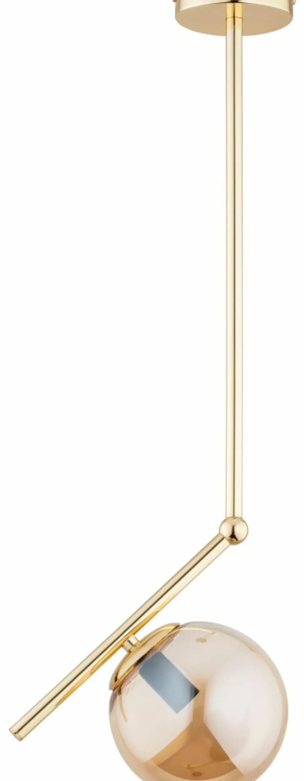 Shop Sklep Kaja Dekoracyjna lampa sufitowa z bursztynową kulą AL 61123 LIBERTY | Kaja