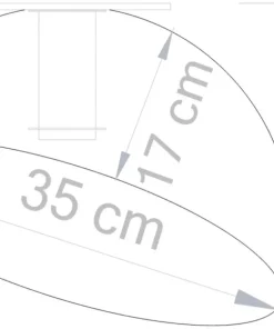 Best Sale Sklep Kaja Dekoracyjna lampa sufitowa półokrąg SIG 32482 - SFERA 35 ZŁ/CZ NAKR