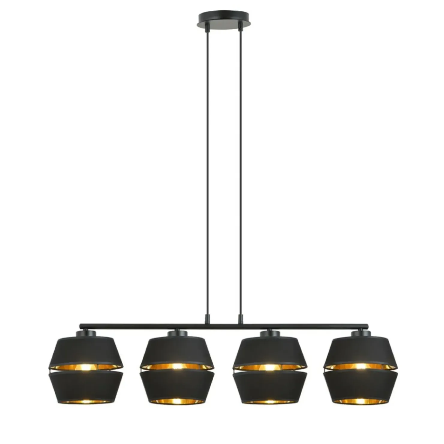 Dekoracyjna lampa wisząca ze złotym akcentem 1183/4 z serii PIANO*Sklep Kaja New
