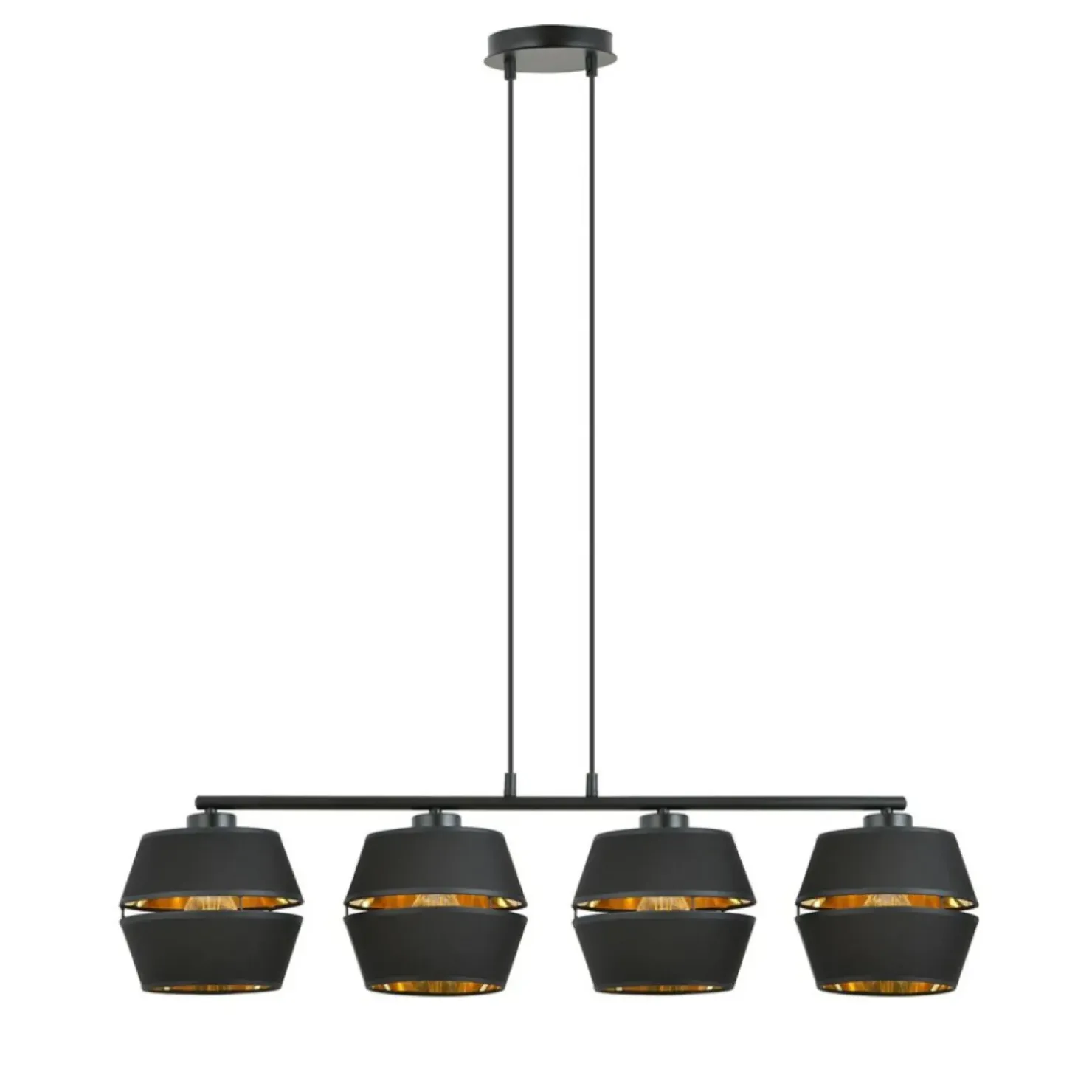 Dekoracyjna lampa wisząca ze złotym akcentem 1183/4 z serii PIANO*Sklep Kaja New
