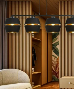 Dekoracyjna lampa wisząca ze złotym akcentem 1183/4 z serii PIANO*Sklep Kaja New